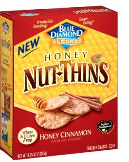 Blue Diamond Honey Cinnamon Nut Thins (12×4.25 OZ)