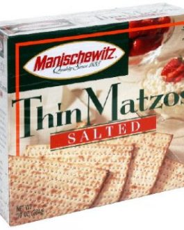 Manischewitz Matzo, Thin Salted (12×10 OZ)