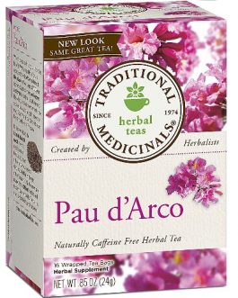 Traditional Medicinals Pau D’arco Herb Tea (6×16 Bag)