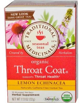 Traditional Medicinals Lemon Echinacea Throat Herb Tea (6×16 Bag)