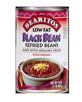 Little Bear Black Refried Beans Low Fat (12×16 Oz)