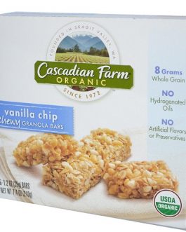 Cascadian Farms Vanilla Chip Granola Bar (12×7.4 Oz)