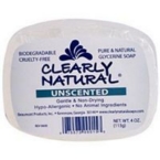 Clearly Naturals Unscented Glycerin Soap (1×4 Oz)