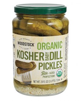 Woodstock Whole Koshr Dill Pickles (6×24 Oz)