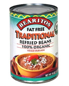 Little Bear Regular Refried Beans Fat-Free (12×16 Oz)