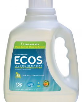 Earth Friendly Ecos Lemongrass Ultra Liquid Detergent (4×100 Oz)