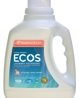 Earth Friendly Ecos Magnolia & Lilies Ultra Liquid Detergent (4×100 Oz)