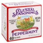 Celestial Seasonings Peppermint Herb Tea (6×40 Bag)