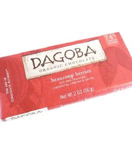 Dagoba Chocolate Beaucoup Berry Chocolate Bar (12×2 Oz)