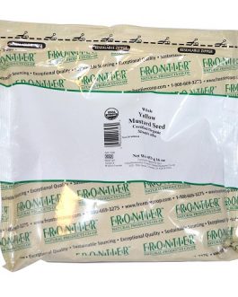 Frontier Herb Org Whole Yellow Mustard Seed (1x1lb)