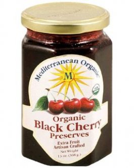 Mediterranean Organics Black Cherry Preserves (12×13 Oz)