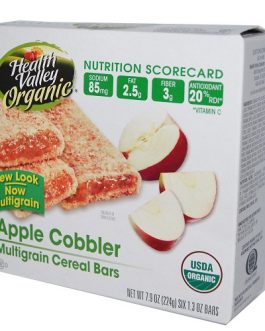 Health Valley Apple Cobbler Cereal Bar (6×7.9 Oz)