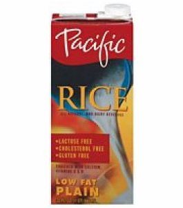 Pacific Natural Plain Low Fat Rice Drink (12×32 Oz)