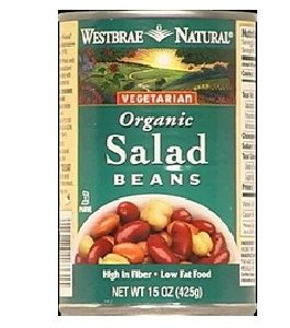 Westbrae Foods Salad Beans Low Fat (12×15 Oz)