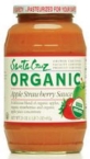 Santa Cruz Organic Strawberry Applesauce (12×23 Oz)