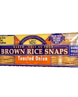 Edward & Sons Onion Brown Rice Snaps (12×3.5 Oz)