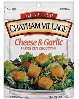 Chatham Village Cheese & Garlic Croutons (12×5 Oz)