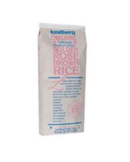 Lundberg Farms Org Med Brown Golden Rose Rice (1x25lb)