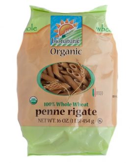 Bionaturae Penne Rigate Whole Wheat Pasta (12×16 Oz)