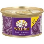 Wellness Canned Turkey Salmon Cat Food (24×5.5 Oz)