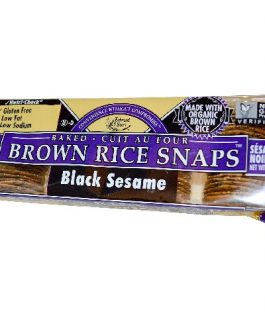 Edward & Sons Black Sesame Brown Rice Snaps (12×3.5 Oz)