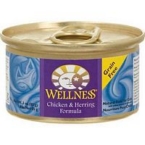 Wellness Canned Chicken & Herring Cat Food (24×5.5 Oz)