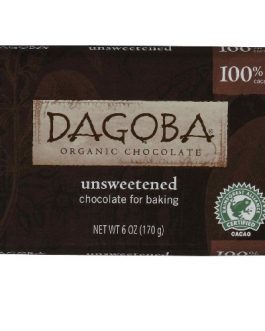 Dagoba Chocolate Unsweetened Dark Chocolate Baking Bar (10×6 Oz)