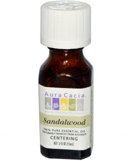 Aura Cacia Sandalwood Essential Oil (1×0.5Oz)