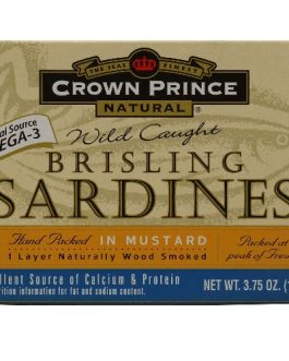 Crown Prince Sardines in Mustard Sauce (12×3.75 Oz)