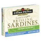 Crown Prince Brisling Sardines in Olive Oil (12×3.75 Oz)