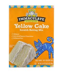 Immaculate Baking Co. Cake, Yellow (8×21 OZ)