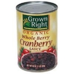 Grown Right Whole Cranberry Sauce (24×14 Oz)