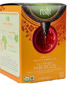 Rishi Tea Blueberry Hibiscus, FT (6×15 BAG)