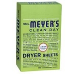 Meyers Lemon Verbena Dryer Sheets (12×80)