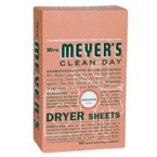 Meyers Geranium Dryer Sheets (12×80 STS)