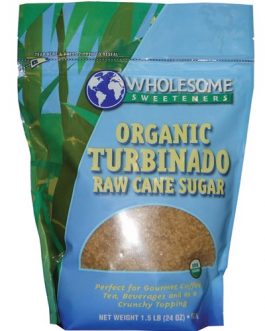 Wholesome Sweeteners Turbinado Demerara Sugar (1x25lb)