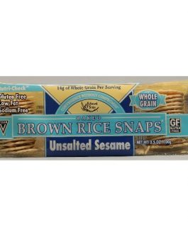 Edward & Sons Sesame Unsalted Fat Free Snaps (12×3.5 Oz)