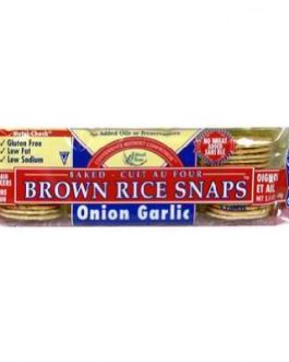 Edward & Sons Onion Garlic Fat Free Snaps (12×3.5 Oz)