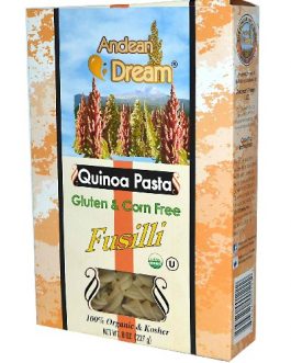 Andean Dream Fusilli Quinoa Pasta Gluten Free (12×8 Oz)