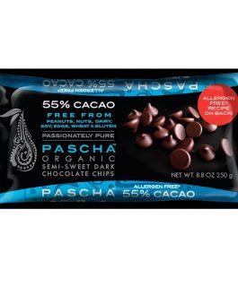 Pascha Choc Chips,SemiSweet,55% Cacao (6×8.8 OZ)