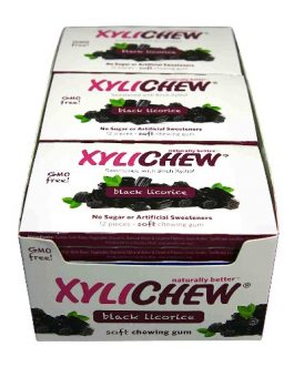 Xylichew Black Licorice, Display (24×12 PC)