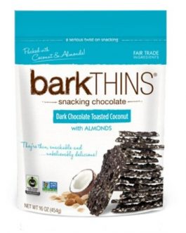 Bark Thins Dark Chocolate, Coconut Almond (12×4.7 OZ)