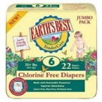 Earth’s Best Chlorine Free Diapers Size 2 (4×40 Ct)