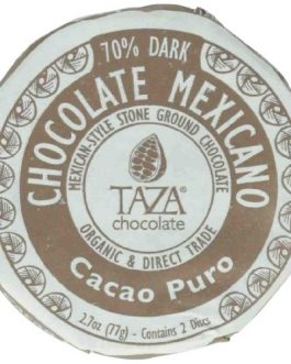 Taza Chocolate Cacao Puro, Drk Choc, 70% Cacao (12×2.7 OZ)