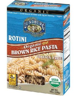 Lundberg Farms Rotini Brown Rice Pasta (12×10 Oz)