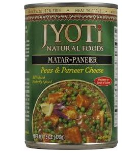 Jyoti Matar Paneer Peas Cheese (12×15 Oz)