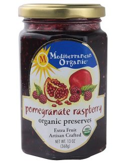 Mediterranean Organics Pomegranate Raspberry Preserves (12×13 Oz)