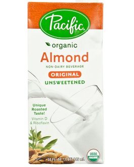 Pacific Natural Unsweetened Original Almond Beverage (12×32 Oz)