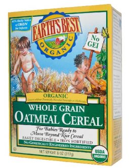 Earth’s Best Oatmeal Cereal (12×8 Oz)