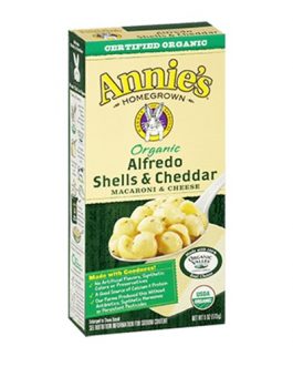 Annie’s Alfredo Shells & Cheddar (12×6 Oz)